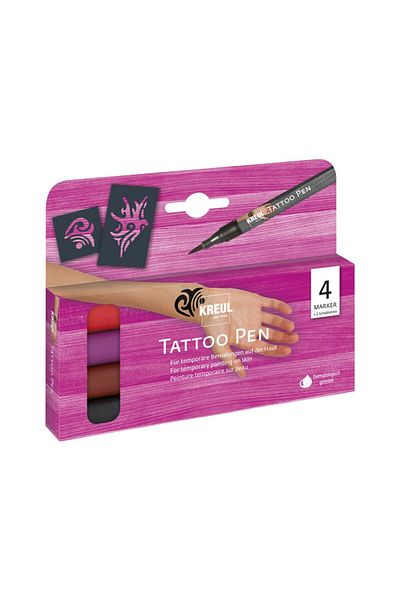 Kreul Tattoo Pen Tribals Set Of 4