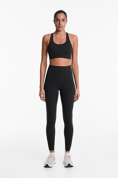 Oysho Compressive pocket high-rise 65cm ankle-length leggings