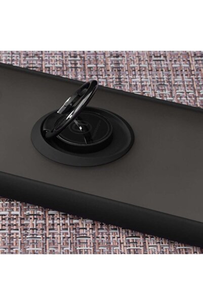 SKYDDAR INNOVATION Case for Huawei Nova 5T / Honor 20, Glinth with 360° Magnetic Rotating Ring, Black, sticker set