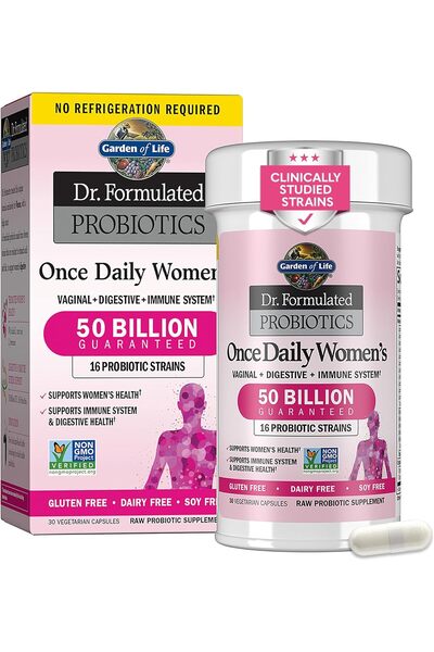 GARDEN OF LIFE Dr. Formulated Once Daily Women's Probiotic, 50 Billion CFU, 30 Capsules