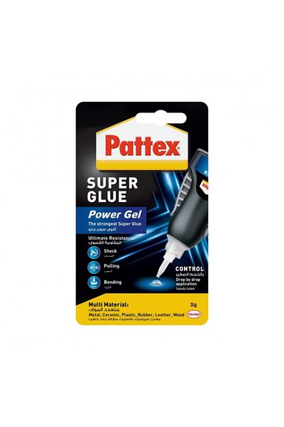 Pattex غراء جل قوي متعدد المواد 3 جرام