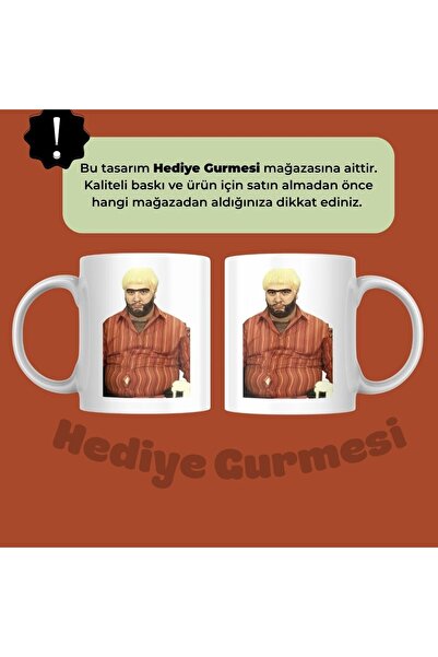 Hediye Gurmesi RECEP İVEDİK KUPA BARDAK, SARI SAÇLI, EĞLENCELİ KUPA