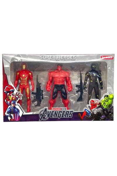SCOWETTO Avengers 3-Piece Educational Figure Toy