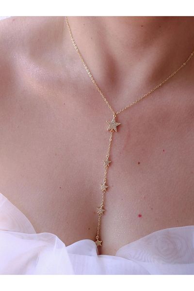 Reorah Collection Star Sparkle Y Necklace
