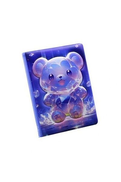 Mikro Pf-110 Puffy Cute Bear Notepad 96 Yp. Striped - Single