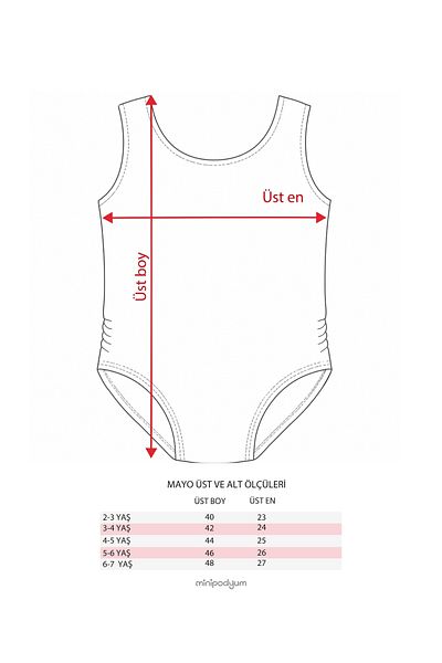 Minipodyum Girl's Printed Swimsuit