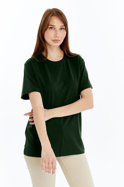 OXVİN Γυναικείο T-Shirt Μπλουζάκι από βαμβάκι και Modal Blend