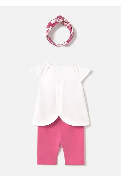 MAYORAL Baby Girl Hair Band T-Shirt Legging Set Pink 1763