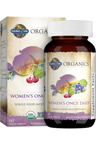 GARDEN OF LIFE mykind Organics Women's Once Daily Multivitamin, 60 Count