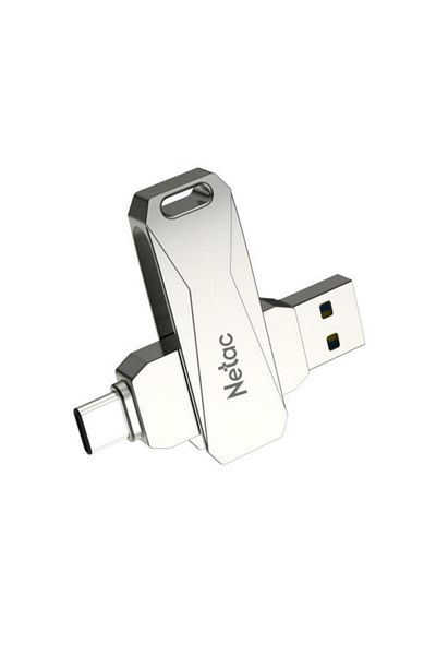 Netac 64Gb Type-C + USB 3.0 Flash Memory - Nt03U782C-064G-30Pn