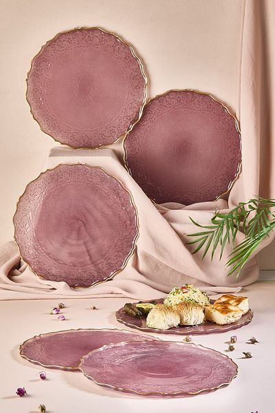 Lora Bianca Tapestry 28 cm 6 Piece Service Presentation Plate Set