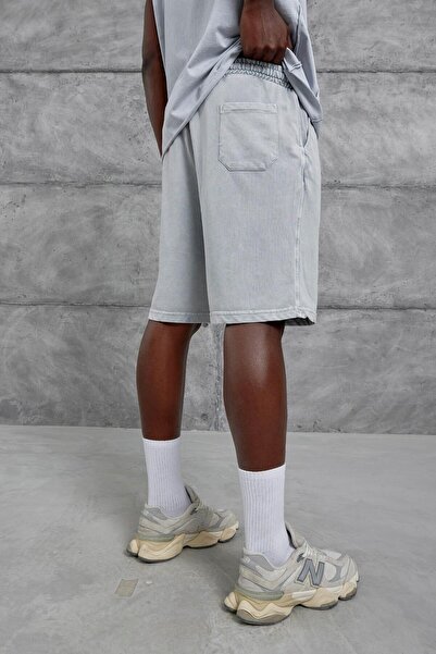 NOMARC Men's Gray Donedora Printed Washable Shorts