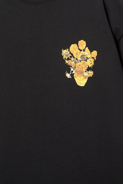 Pull & Bear Short sleeve Van Gogh sweatshirt