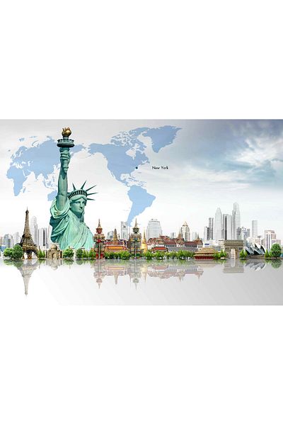 media Canvas painting Monuments - Statue of Liberty, 60 x 40 cm