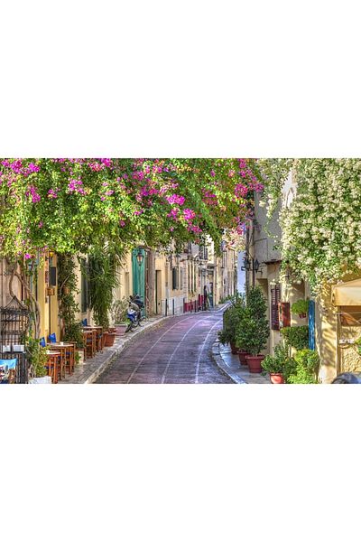 media Fototapet de perete autoadeziv si lavabil Strada din Athena, 300 x 250 cm