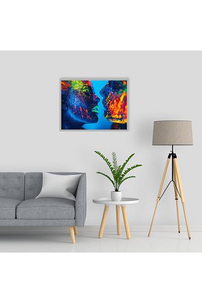 media Canvas painting Portrait7, 105 x 70 cm