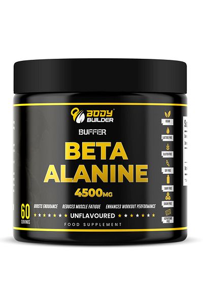 Body Builder Beta Alanine, Unflavored, 270 gm, Boosts Endurance, Reduces Muscle Fatigue, Post Workout