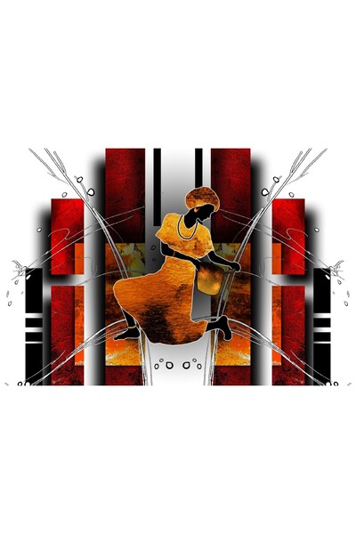 media Tablou canvas Africa retro vintage arta16, 60 x 40 cm