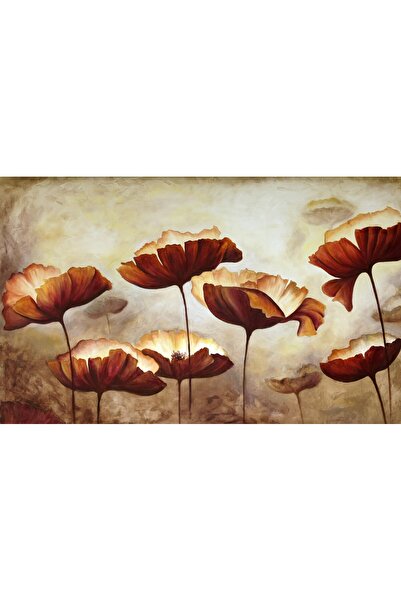 media Tablou canvas Flori, maci, maro, pictura, 60 x 40 cm