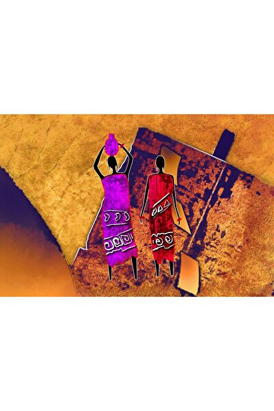 media Tablou canvas Africa retro vintage arta61, 75 x 50 cm