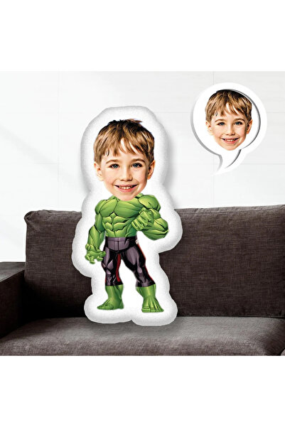 EJOYA Kişiye Özel Fotoğraflı Süper Kahraman Yastık 115528 50 cm