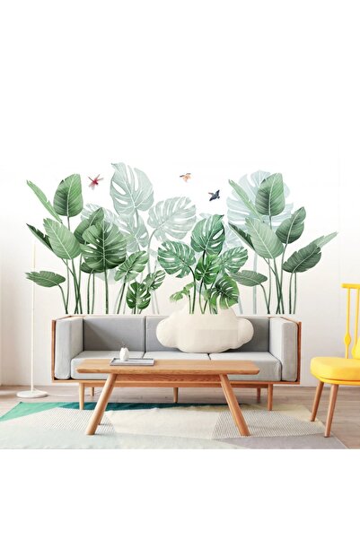 Original Deals RO Sticker Autocolant Decorativ, Planta de Ghiveci, Monstera D...