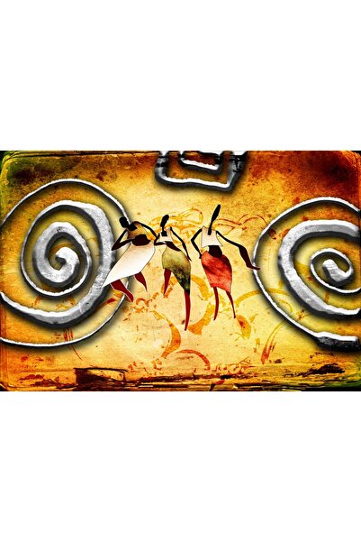 media Tablou canvas Africa retro vintage arta75, 105 x 70 cm