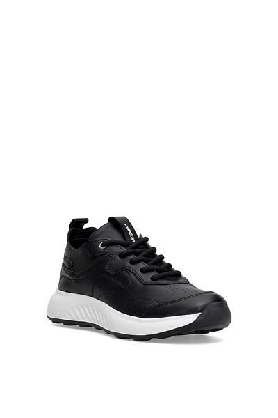 MARCOMEN 152-19617 Men's Genuine Leather Casual Shoes Black
