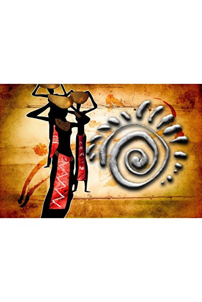 media Tablou canvas Africa retro vintage arta56, 105 x 70 cm