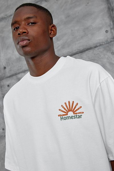 NOMARC Μπλουζάκι με στάμπα White Homestar Oversize
