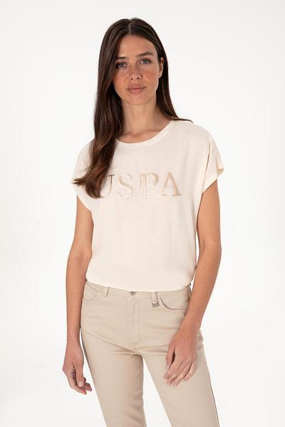 U.S. Polo Assn. Tricou de damă cu decolteu
