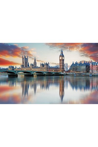 media Fototapet de perete autoadeziv si lavabil Big Ben, Parlament, Londra, 400 x 250 cm