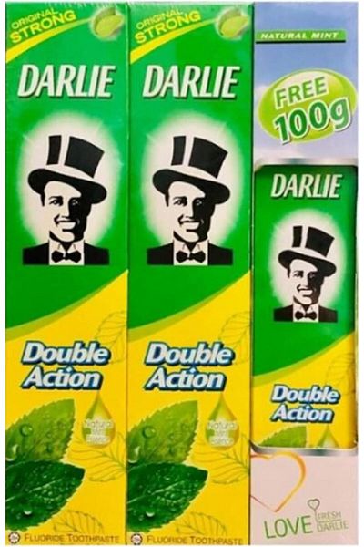Darlie معجون أسنان مزدوج المفعول 225 جرام (عبوة مزدوجة)