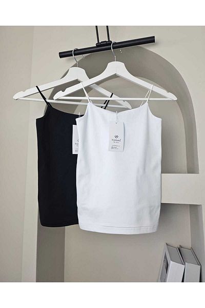 Telablanka 2-Piece Rope Tank Top_Black-White