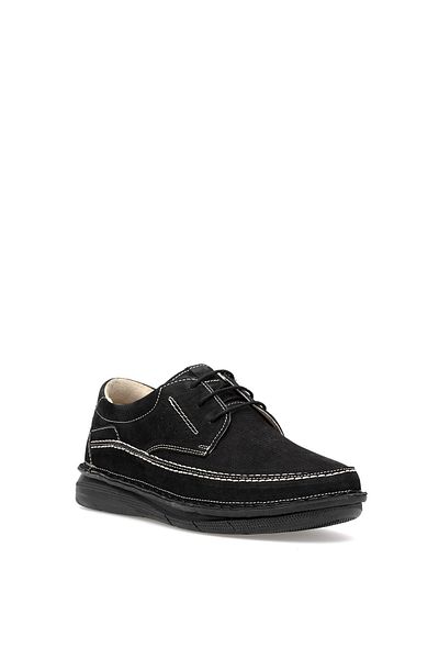 Ayakkabı Fuarı Elite Erlsn2627N Men's Genuine Leather Orthopedic Casual Shoes Black