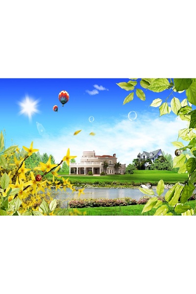 media Tablou canvas Zbor peste case, 45 x 30 cm