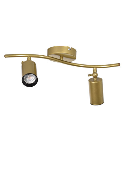 Modavize Miami Modern Salon Yatak Odası Giyinme Odası Hol Mutfak - Eskitme Renk Spot 2 li Avize (BEYAZ IŞIK)