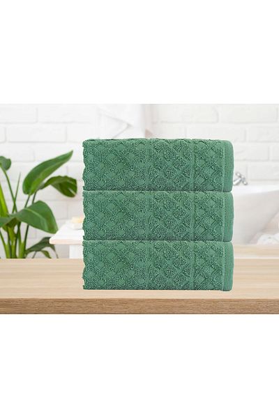 Lucy and Home Jacquard Cotton 3-Piece Hand Towel Set 40X55Cm