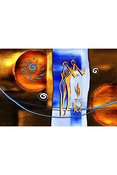 media Tablou canvas Africa retro vintage arta48, 105 x 70 cm