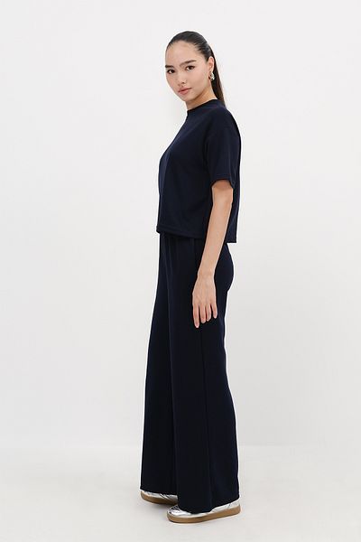 Addax Crew Neck Short Sleeve Bottom-Top Suit Tkm13913