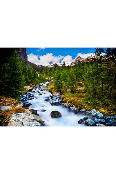 media Canvas painting River with stones, 60 x 40 cm