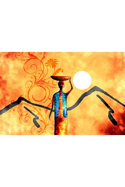 media Tablou canvas Africa retro vintage arta19, 90 x 60 cm