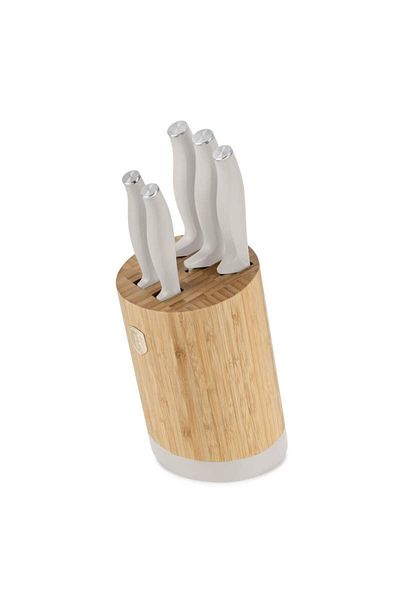Berlinger Haus Knife set with BAMBOO stand 6 pcs Sahara Collection