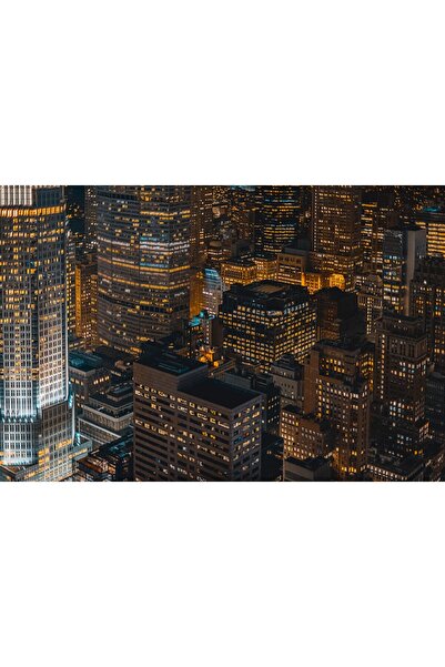 media Tablou canvas City39 Oras noaptea, 60 x 40 cm