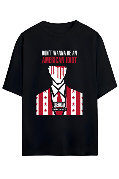MAGORS تي شيرت AMERICAN IDIOT GREEN DAY للجنسين