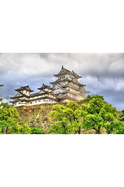 media Fototapet de perete autoadeziv si lavabil City64 Castel Himeji Japonia, 270 x 200 cm