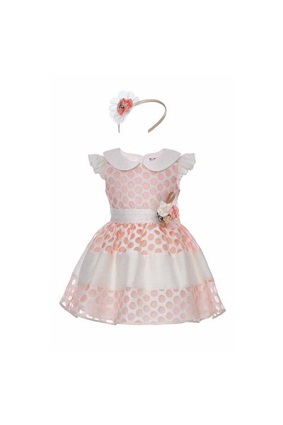 Pamina Dress with Bow at Back, Pamina, Carla, with Headband, 31044 - 86 cm, Pink
