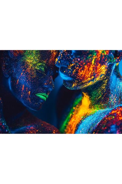 media Canvas painting Portrait5, 105 x 70 cm