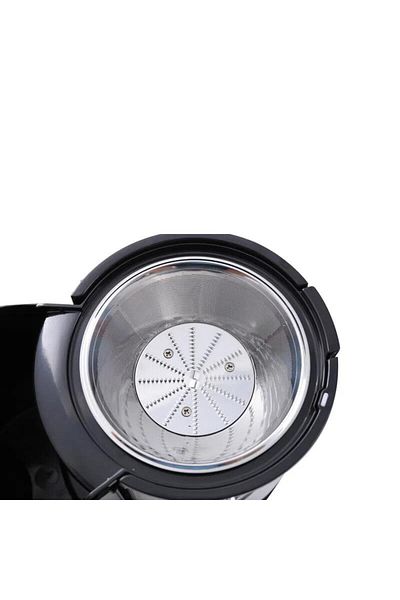Hausberg Odšťavňovač na ovoce a zeleninu HB-7645, 600 W, 2 rychlosti + Turbo, dužina 1 l, šťáva 550 ml, černý
