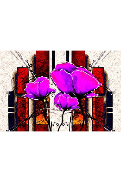 media Tablou canvas Flori, vintage, abstract, arta9, 105 x 70 cm